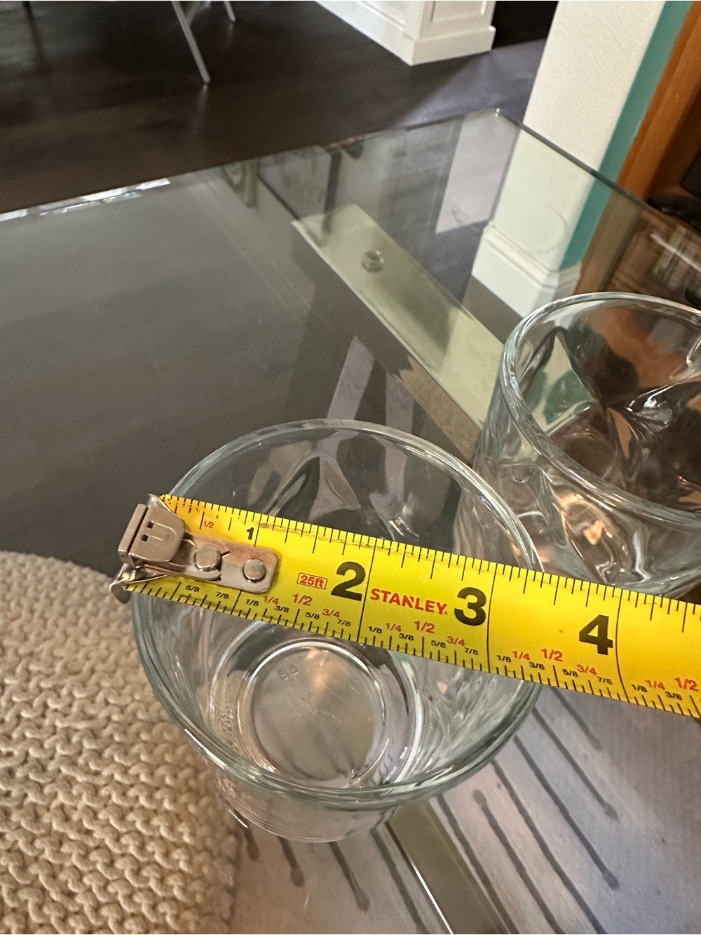 Anthropologie Diamond-Pattern Heavy Glass Whisky or Juice Set of 2 - Picture 6 of 6